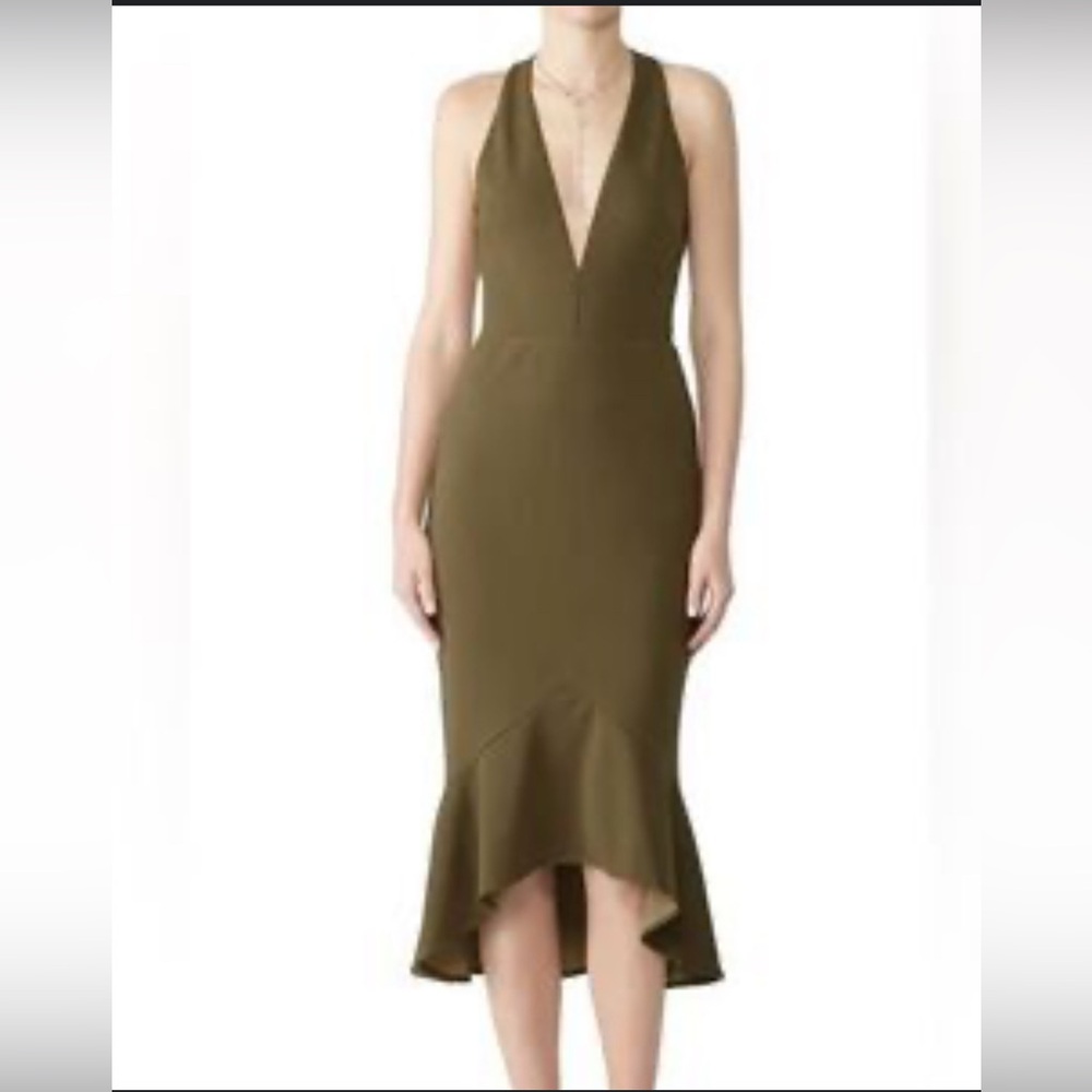 Stylestalker Olive High Low Dress Small